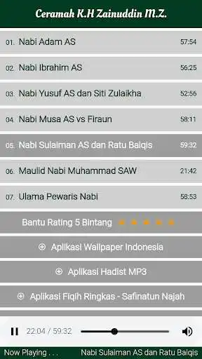 Play Ceramah Offline K.H. Zainuddin M.Z. 3 as an online game Ceramah Offline K.H. Zainuddin M.Z. 3 with UptoPlay