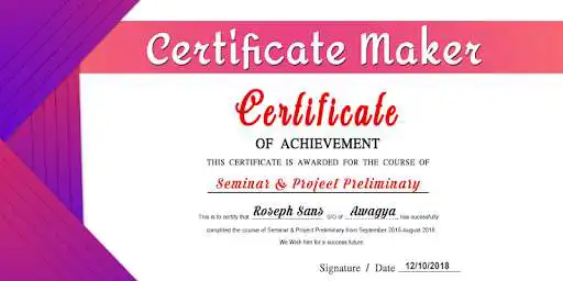 Play Certificate Creator - Templates & Design Maker  and enjoy Certificate Creator - Templates & Design Maker with UptoPlay