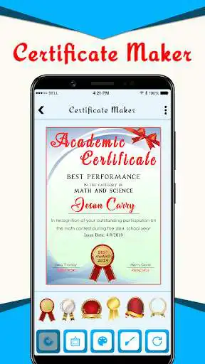 Play Certificate Creator - Templates & Design Maker as an online game Certificate Creator - Templates & Design Maker with UptoPlay