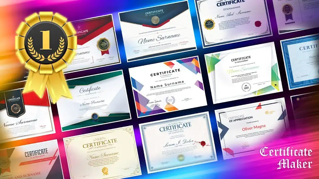 Play Certificate Designer  Maker as an online game Certificate Designer  Maker with UptoPlay