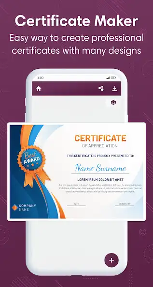 Play Certificate Maker  Designer as an online game Certificate Maker  Designer with UptoPlay