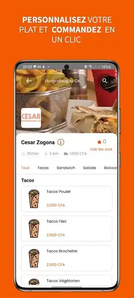 Play Cesar Restaurant - Livraison as an online game Cesar Restaurant - Livraison with UptoPlay