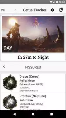 Play Cetus Tracker - A Warframe Utility App