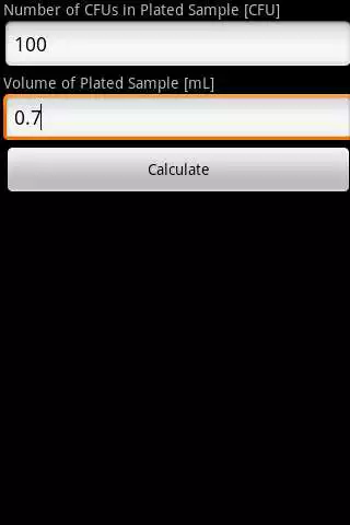 Play CFU Calculator  and enjoy CFU Calculator with UptoPlay