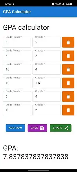 Play CGPA and SGPA Calculator as an online game CGPA and SGPA Calculator with UptoPlay