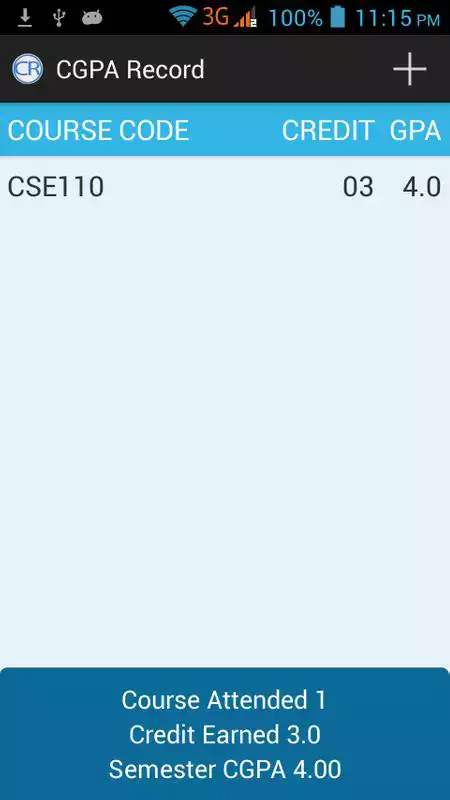 Play CGPA Record