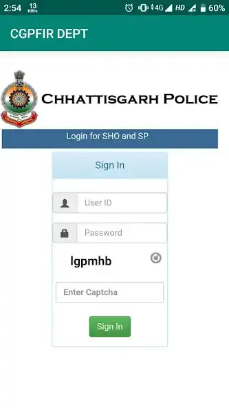 Play APK CGPFIR DEPT  and enjoy CGPFIR DEPT with UptoPlay com.chips.cctnsDept