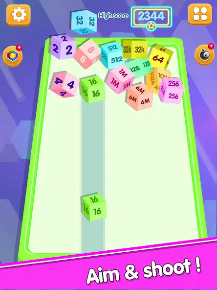 Play Chain Cube: 2048 merge Game  and enjoy Chain Cube: 2048 merge Game with UptoPlay