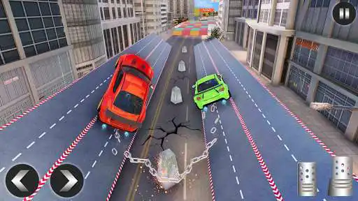 Play Chained Car Racing 2020: Chained Cars Stunts Games as an online game Chained Car Racing 2020: Chained Cars Stunts Games with UptoPlay