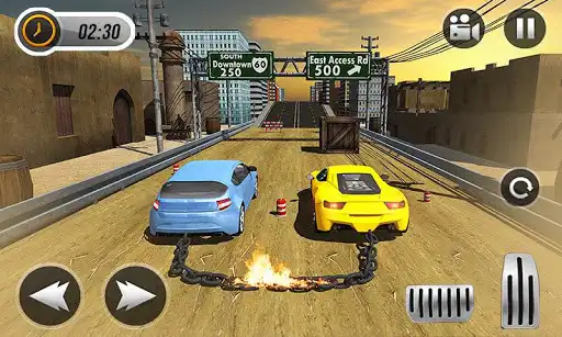 Play Chained Cars 3D Racing Game as an online game Chained Cars 3D Racing Game with UptoPlay