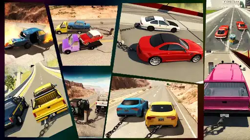 Play Chained Cars Against Ramp 3D  and enjoy Chained Cars Against Ramp 3D with UptoPlay