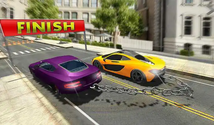 Play Chained Cars Stunt Racing Drive