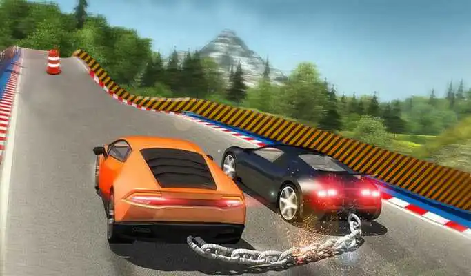 Play Chained Cars Stunt Racing Drive