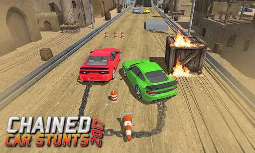 Play APK Chained Car Stunts: Endless Racing Game 2019  and enjoy Chained Car Stunts: Endless Racing Game 2019 with UptoPlay com.gts.chainedcars.crash.driving.free.games