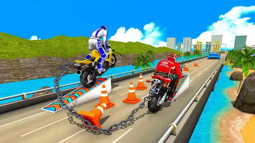 Play Chained Moto Bike Racing 3D 2019  and enjoy Chained Moto Bike Racing 3D 2019 with UptoPlay