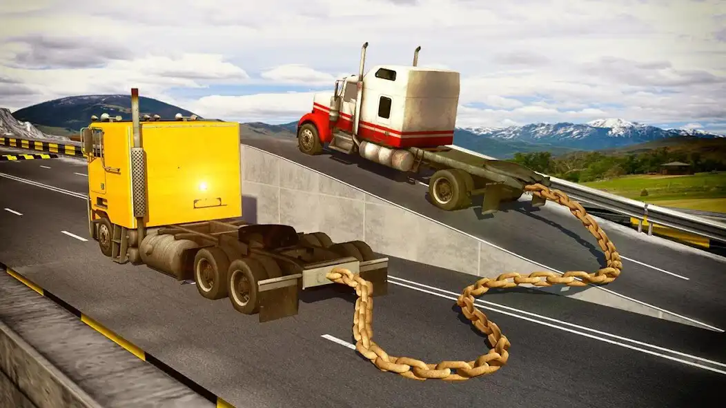 Play Chained Trucks against Ramp  and enjoy Chained Trucks against Ramp with UptoPlay