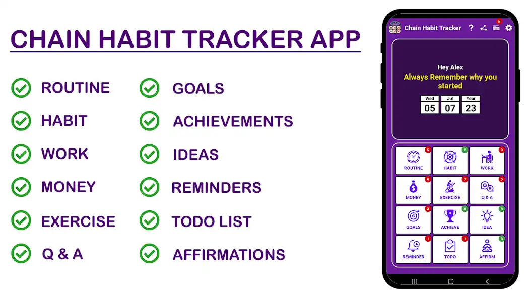 Play Chain Habit Tracker App 2023  and enjoy Chain Habit Tracker App 2023 with UptoPlay