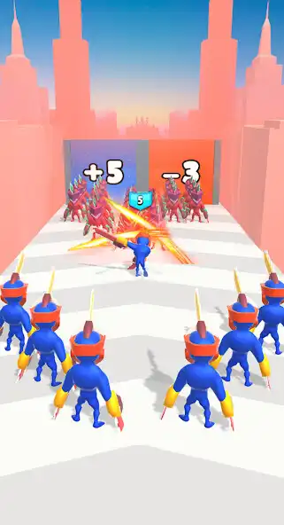 Play Chainsaw Head: Run and Merge as an online game Chainsaw Head: Run and Merge with UptoPlay