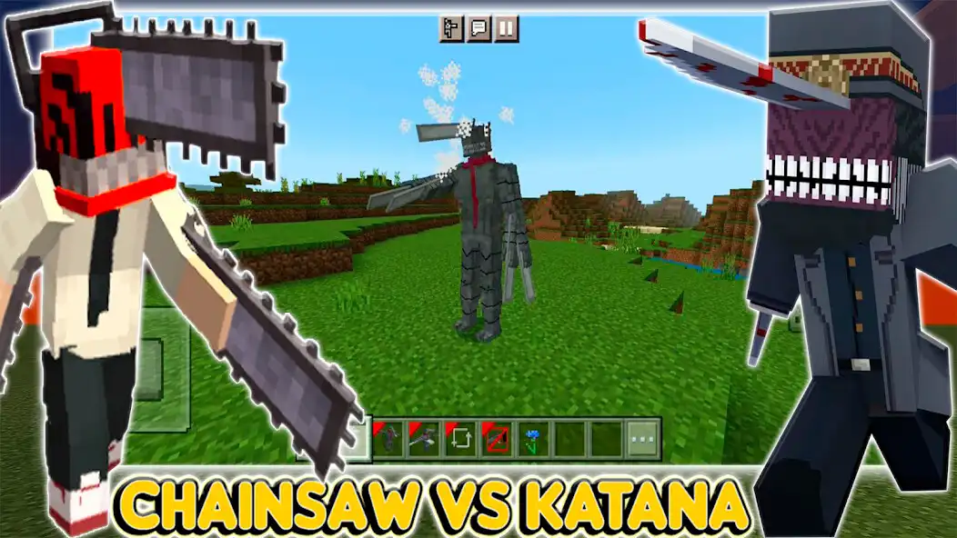 Play Chainsaw Man mod for Minecraft as an online game Chainsaw Man mod for Minecraft with UptoPlay