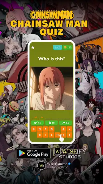 Play Chainsaw Man Quiz as an online game Chainsaw Man Quiz with UptoPlay