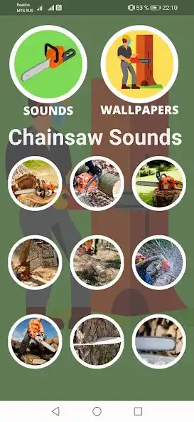 Play Chainsaw Sounds and Wallpapers as an online game Chainsaw Sounds and Wallpapers with UptoPlay
