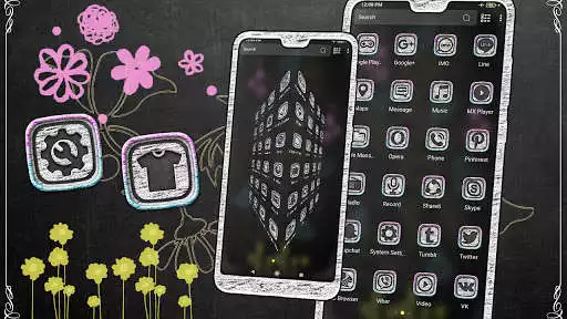 Play Chalkboard Decoration Theme as an online game Chalkboard Decoration Theme with UptoPlay