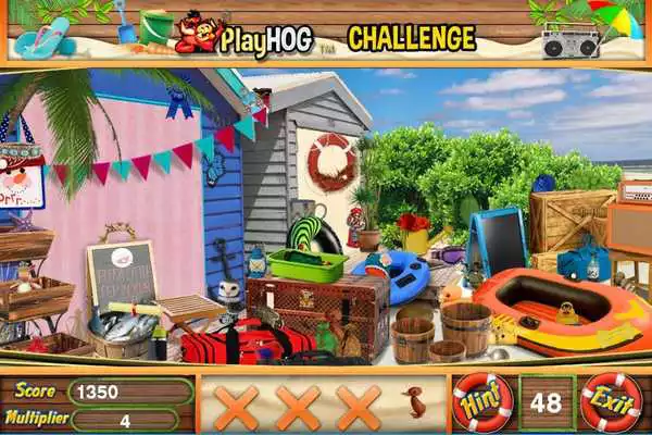 Play Challenge #231 Beach Side Free Hidden Object Games