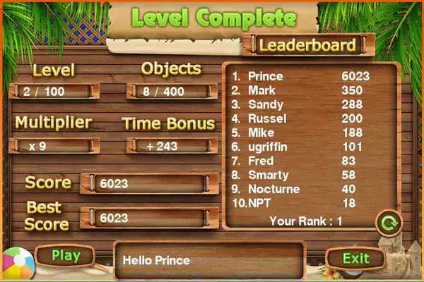 Play Challenge #231 Beach Side Free Hidden Object Games