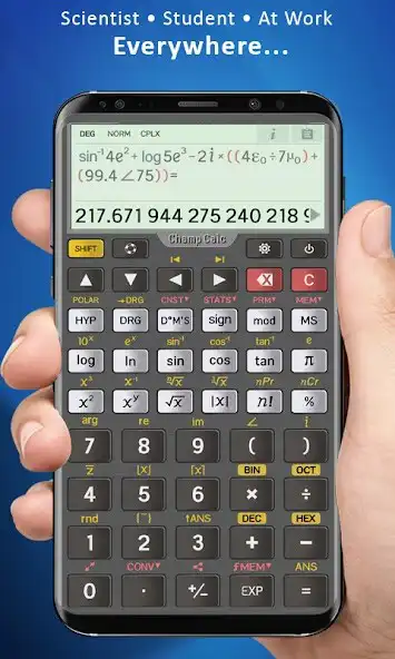 Play ChampCalc Pro Scientific Calculator  and enjoy ChampCalc Pro Scientific Calculator with UptoPlay