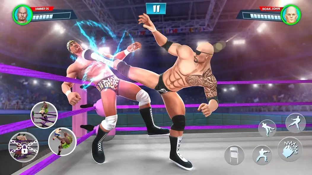 Play Champions Ring: Wrestling Game as an online game Champions Ring: Wrestling Game with UptoPlay