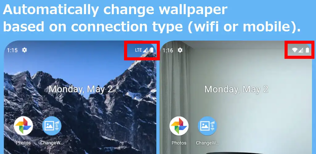 Play Change Wallpaper Wifi / Mobile  and enjoy Change Wallpaper Wifi / Mobile with UptoPlay