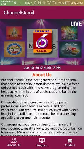 Play Channel 6 Tamil