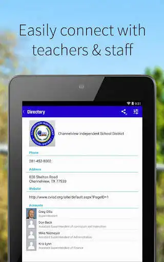 Play APK Channelview ISD  and enjoy Channelview ISD with UptoPlay com.TX01001642.schoolwires.mobile