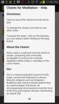 Play Chants for Meditation