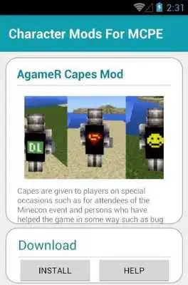 Play Character Mods For MCPE Play Character Mods For MCPE