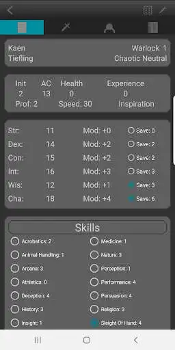 Play Character Sheet Lite  and enjoy Character Sheet Lite with UptoPlay