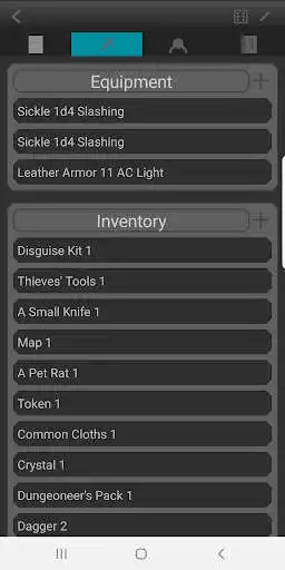 Play Character Sheet Lite as an online game Character Sheet Lite with UptoPlay