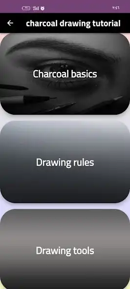 Play Charcoal drawing tutorial as an online game Charcoal drawing tutorial with UptoPlay