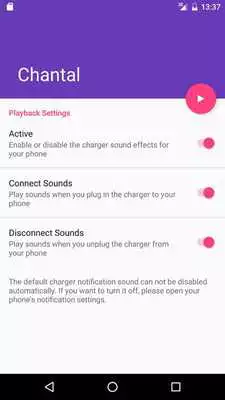 Play Charger Sounds: Chantal