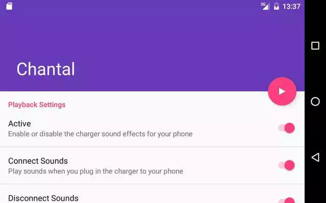 Play Charger Sounds: Chantal