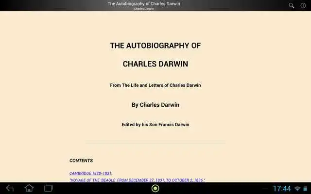 Play Charles Darwin Autobiography