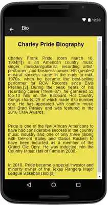 Play Charley Pride MusicLyrics