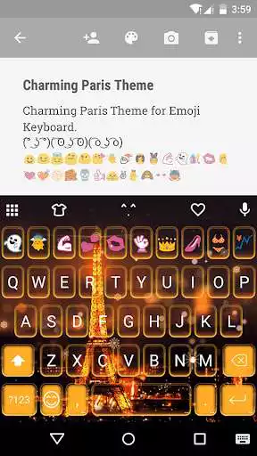 Play Charming Paris Emoji Keyboard