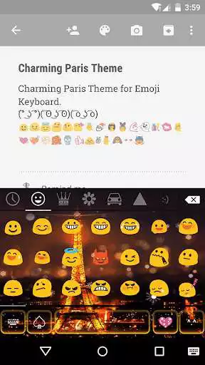 Play Charming Paris Emoji Keyboard
