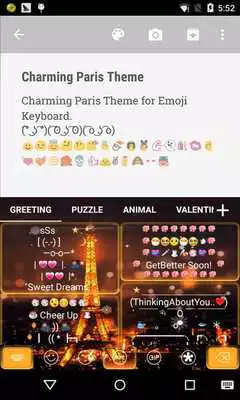 Play Charming Paris Emoji Keyboard