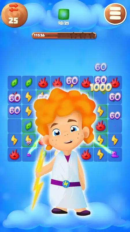 Play Charms of Zeus - Free Match 3 Puzzle Game