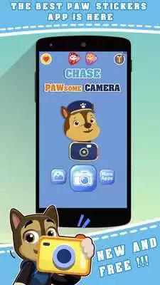 Play chase puppy camera : stickers for Paw Patrol