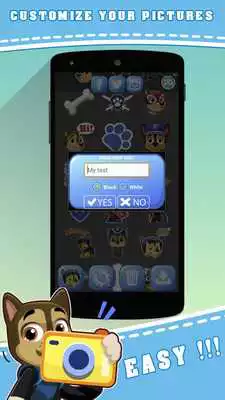 Play chase puppy camera : stickers for Paw Patrol