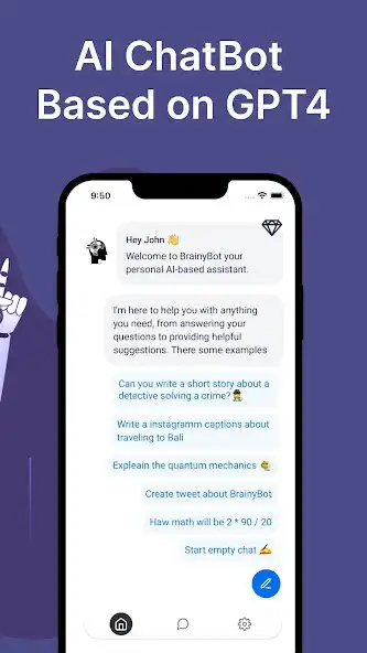 Play Chatbot Assistant - BrainyBot as an online game Chatbot Assistant - BrainyBot with UptoPlay