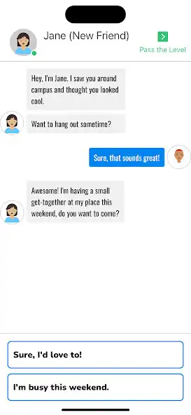 Play Chat Game 2 as an online game Chat Game 2 with UptoPlay